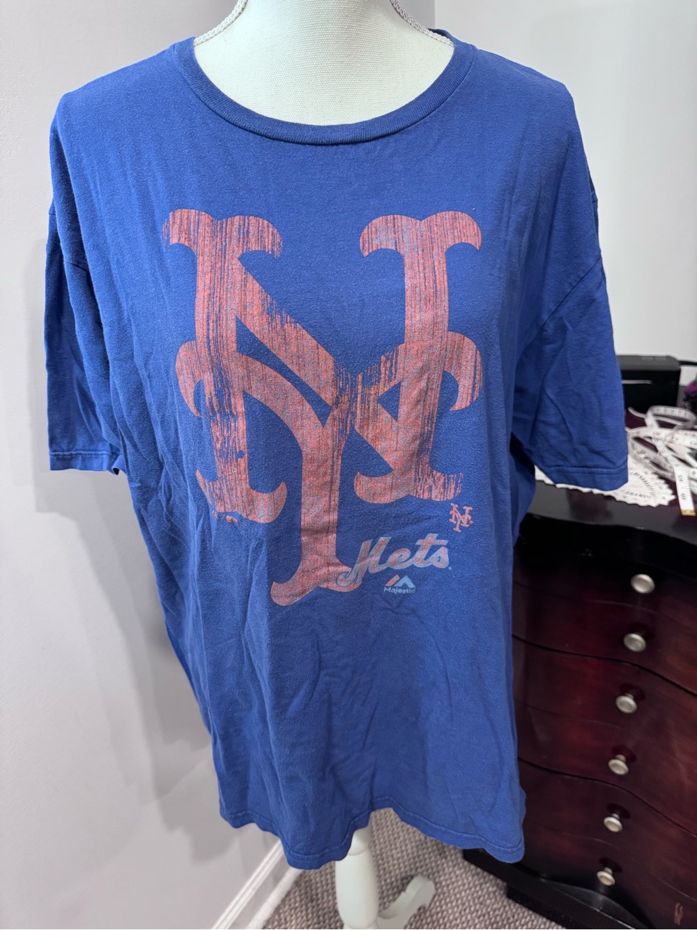 Major League Baseball Mets Blue Graphic T-Shirt